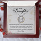 To My Daughter | Love Mom -Forever Love Necklace