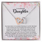 To My Beautiful Daughter | You Are All I Hope -Interlocking Hearts Necklace