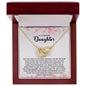 To My Beautiful Daughter | You Are All I Hope -Interlocking Hearts Necklace