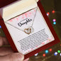 To My Beautiful Daughter | You Are All I Hope -Interlocking Hearts Necklace