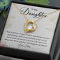 To My Daughter | Love Mom -Forever Love Necklace